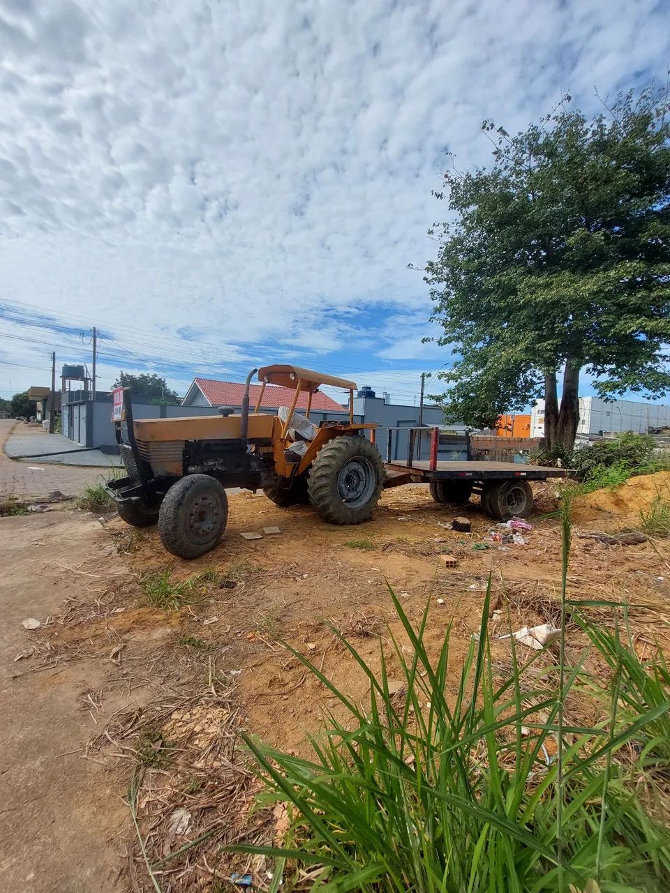 Trator valmet 110 com carretao tipo plancha de carroceria randon - Foto 3