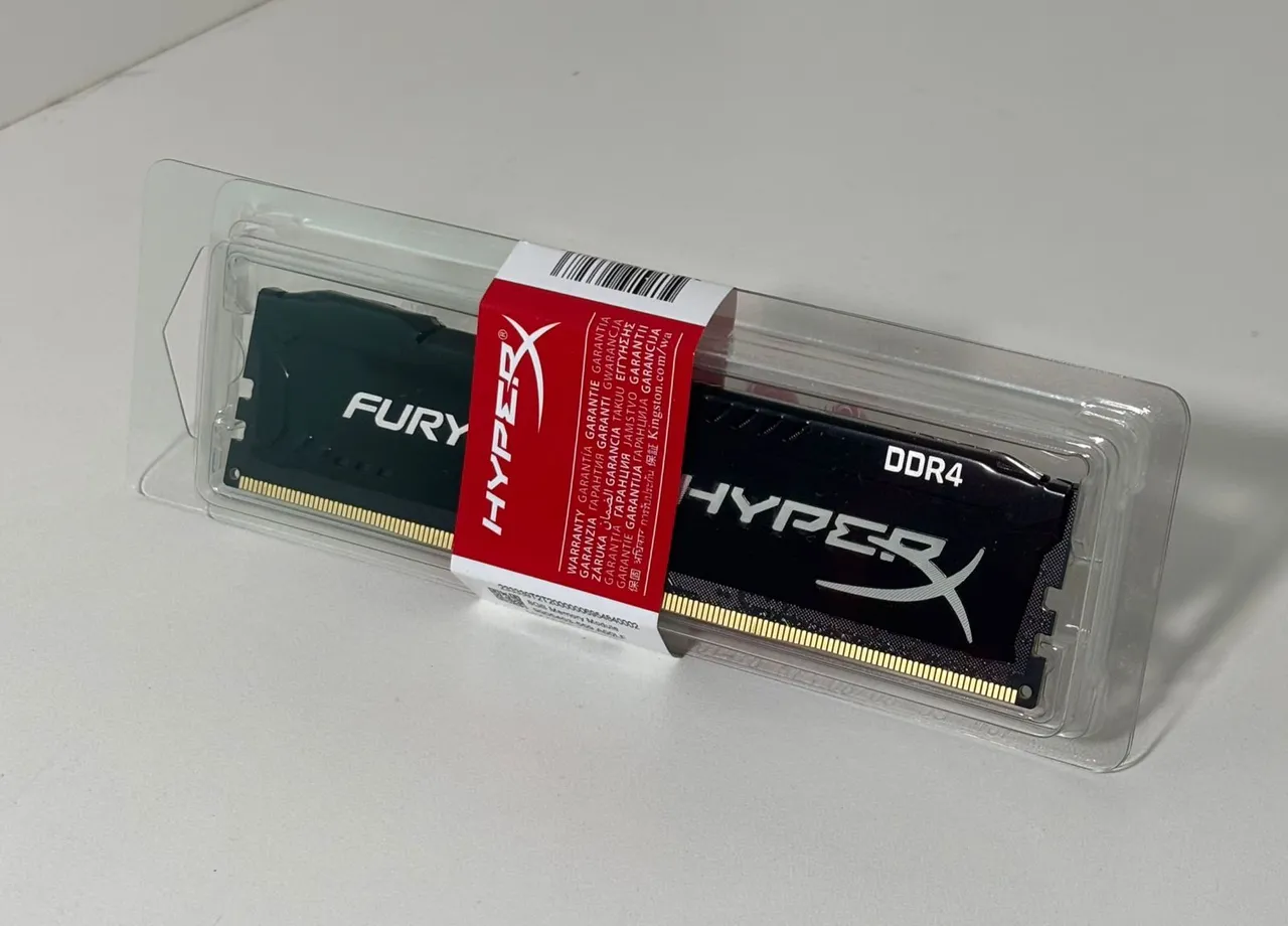 Memória RAM HyperX Fury DDR4 8GB - 1x 8GB - 3200MHz - Novo