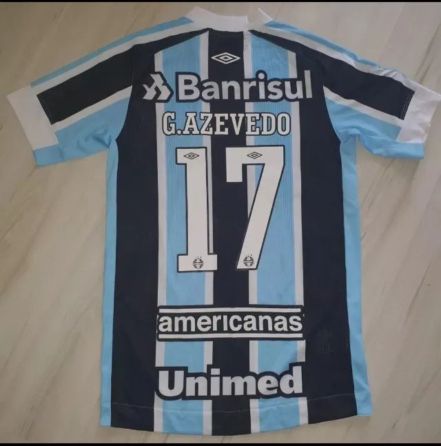 Linda Camisa De Jogo Do Grêmio 2021 Umbro #17 G. Azevedo Futebol - Foto 2