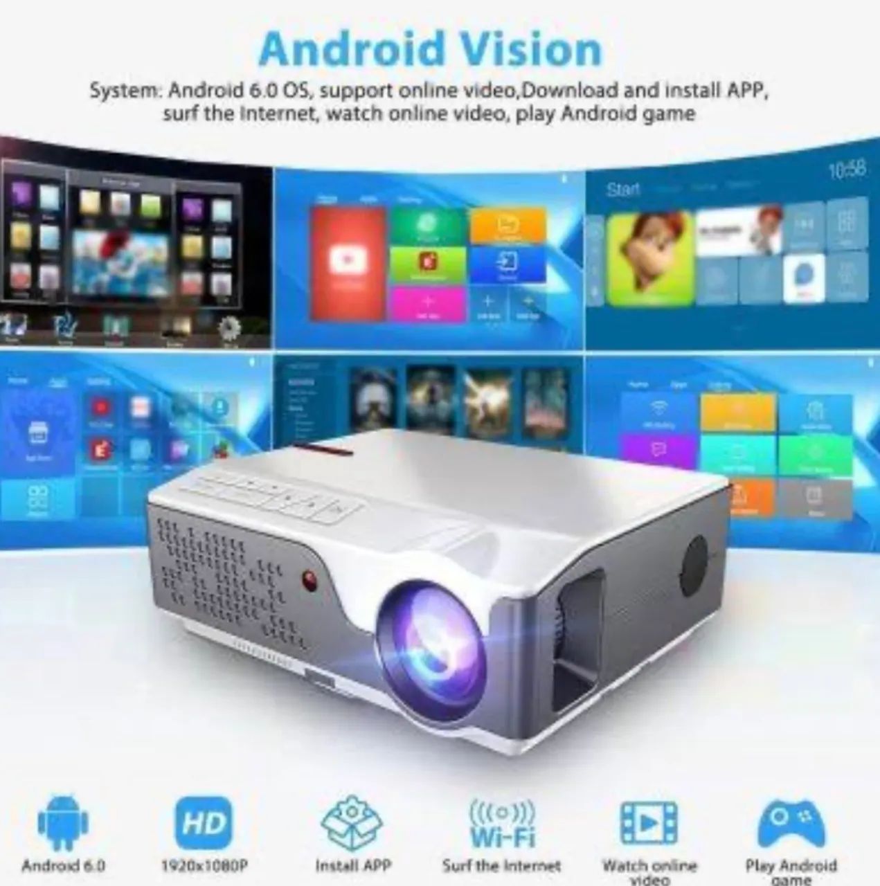 Projetor LED TD96, super conservado, na caixa - Foto 2