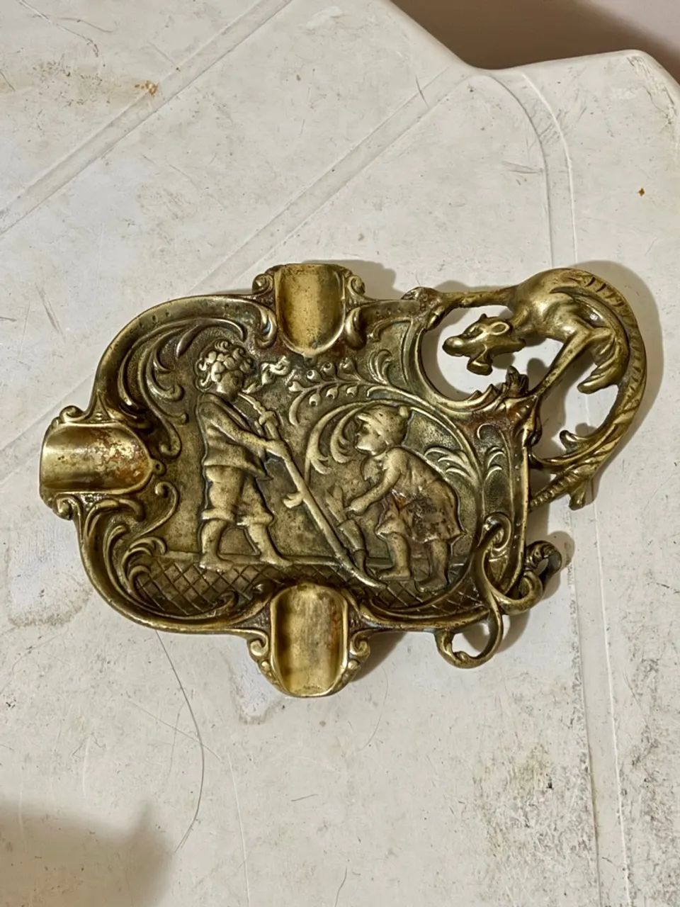 Cinzeiro Antigo Bronze Metalini