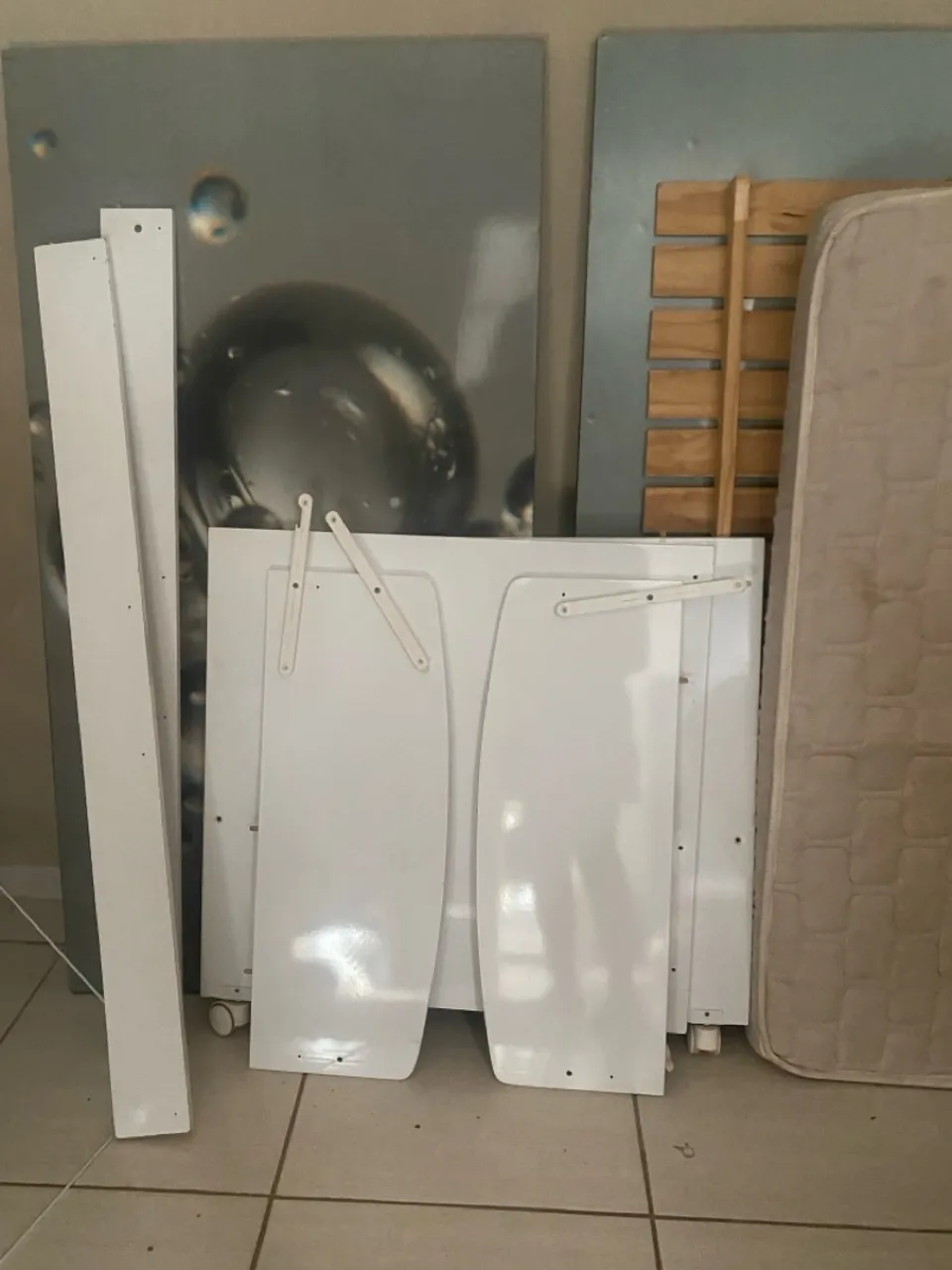 Berço desmontado branco