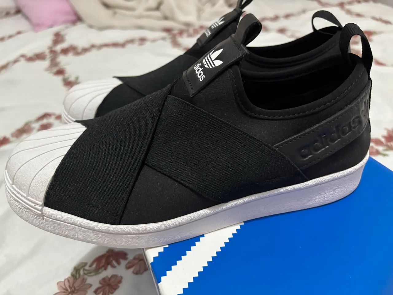 Tênis Feminino Superstar Slip On Preto Adidas Originals Calçados