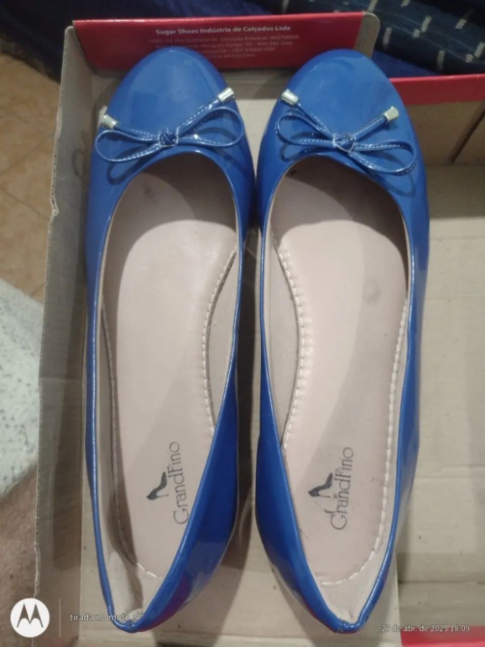 Sapatilha feminina Azul número 42 - Foto 3