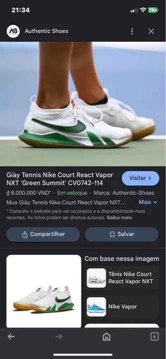 Tênis Nike Court React Vapor NXT 'Green Summit' 
