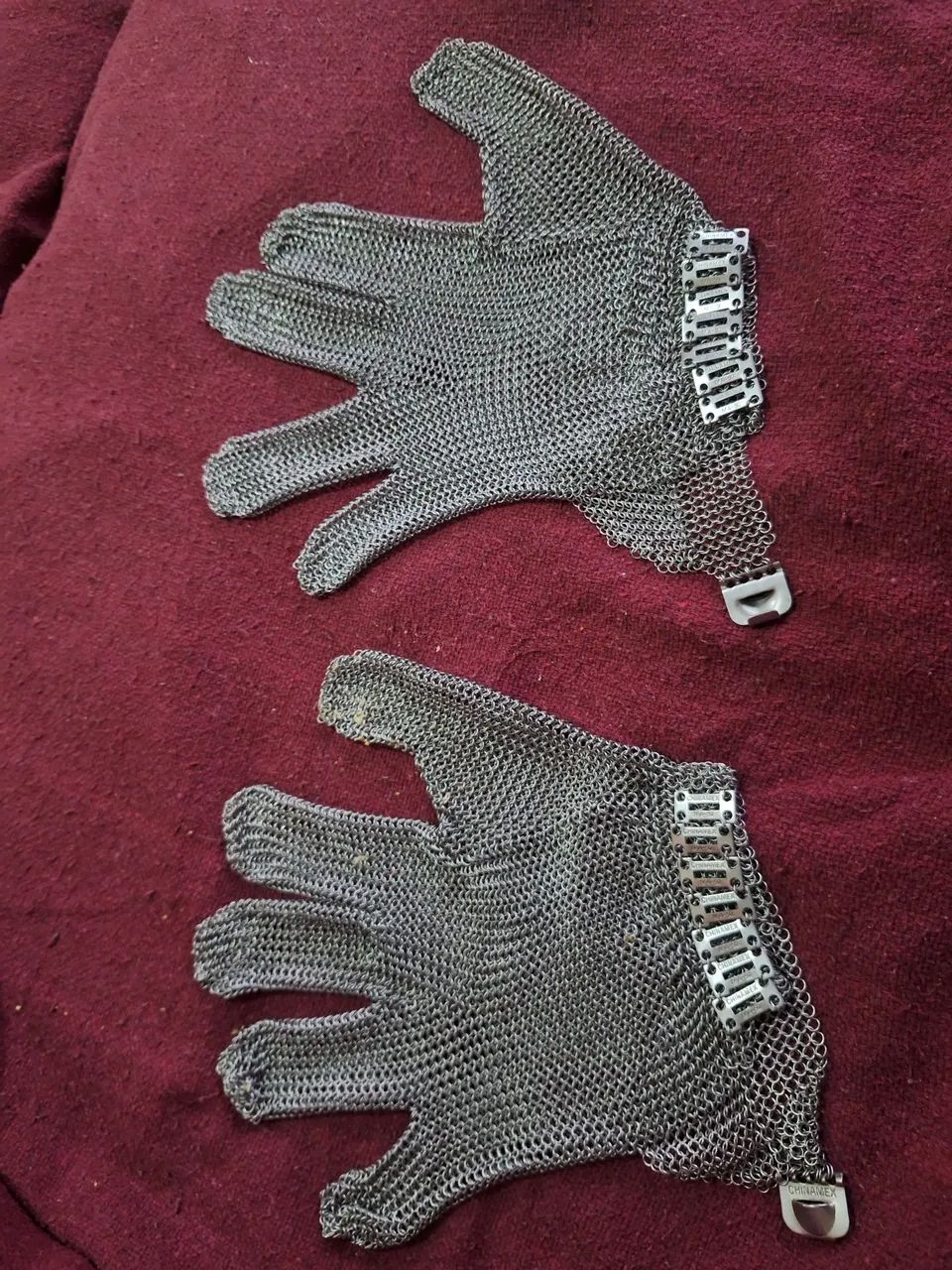 Luva de aço de açougueiro 