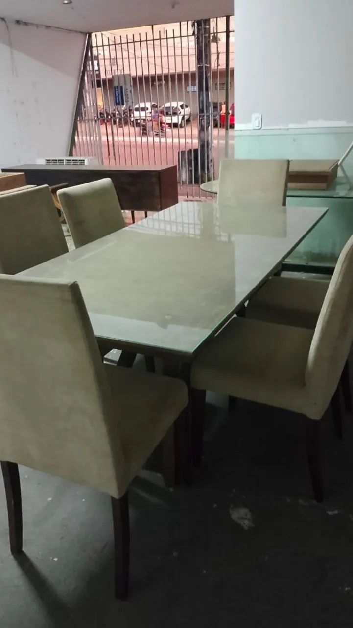 Mesa de Jantar 6 Lugares + Rack de Brinde ? Oportunidade Imperdível!