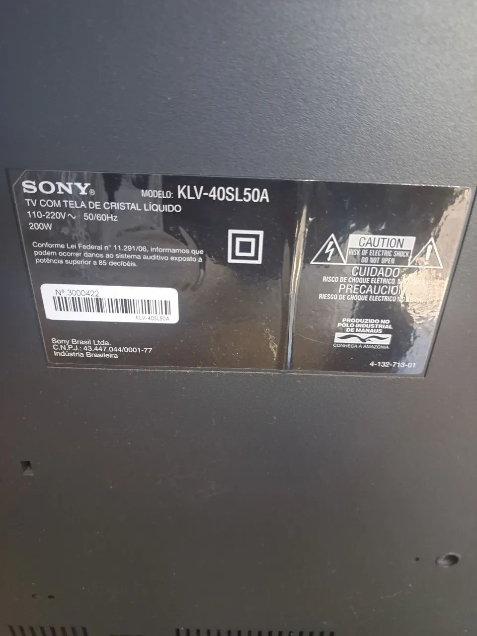 TV Sony Bravia 40 Polegadas KLV40SL50A - Foto 4