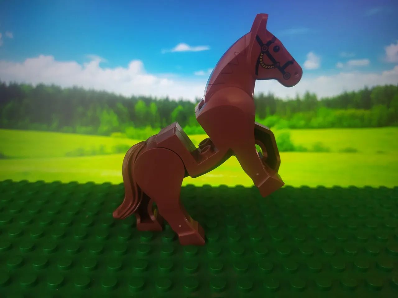 Animal Cavalo Marrom - Fazendinha (Blocos de montar tipo LEGO) - Foto 4
