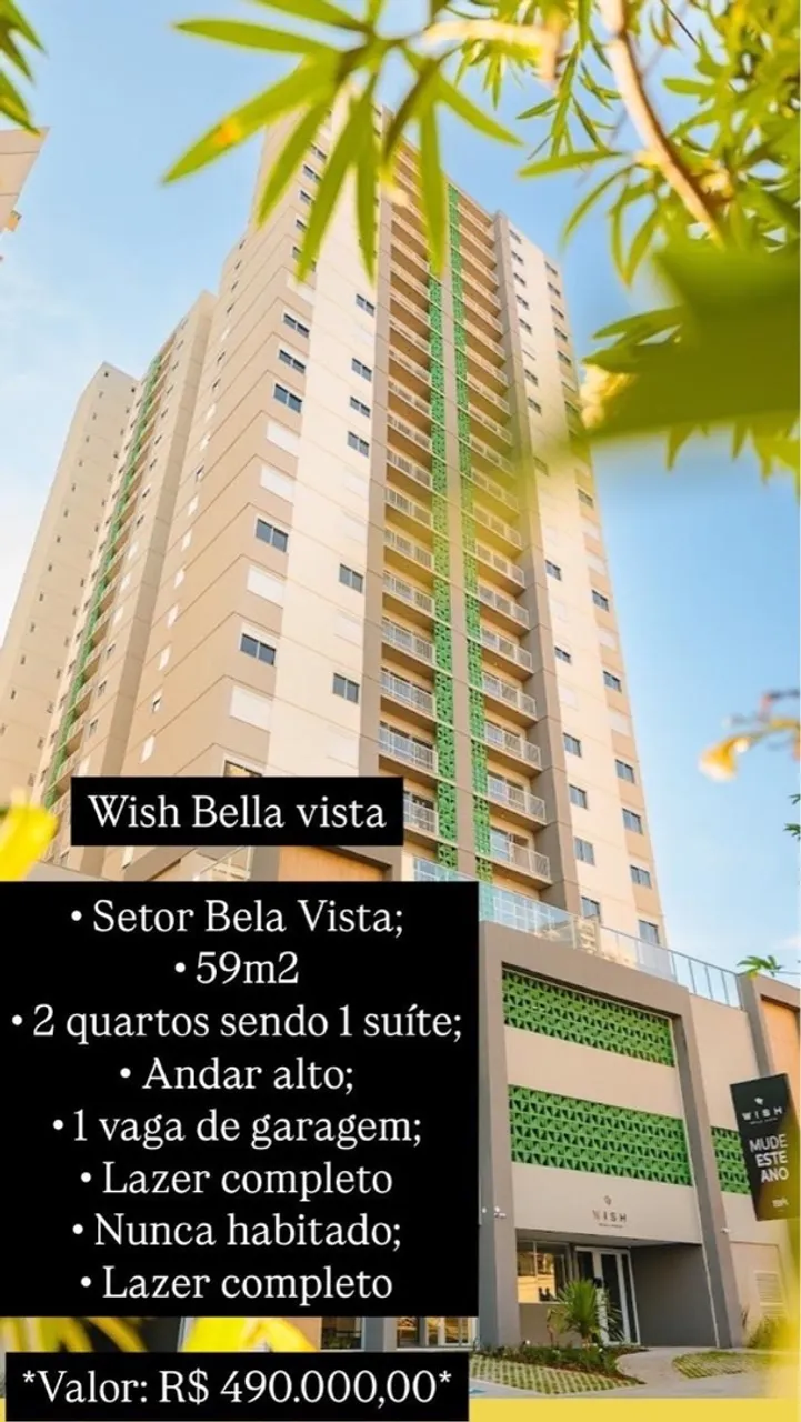 Wish Bela Vista Apartamento 2/4 , Goiânia