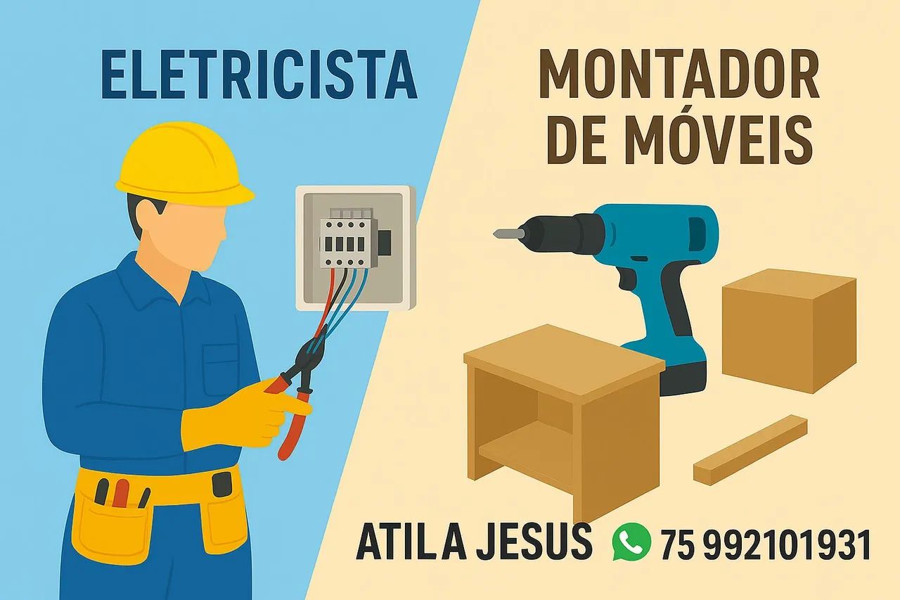 Eletricista e montador de móveis 