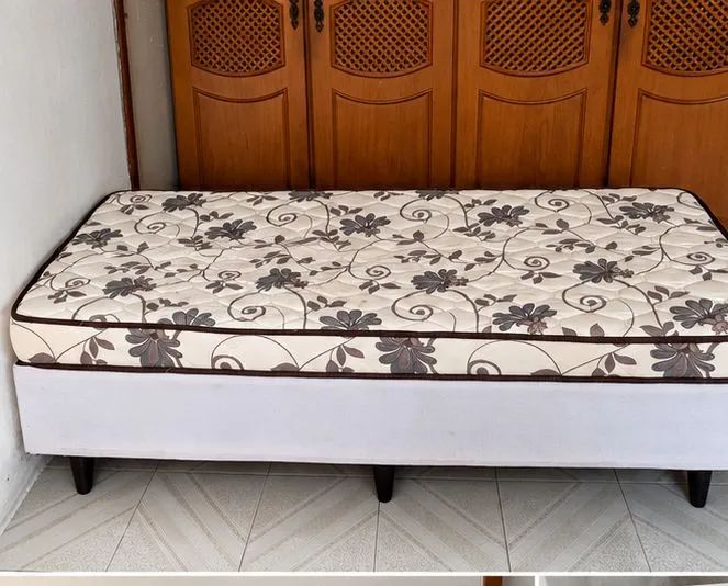 Cama de solteiro com colchão em bom estado