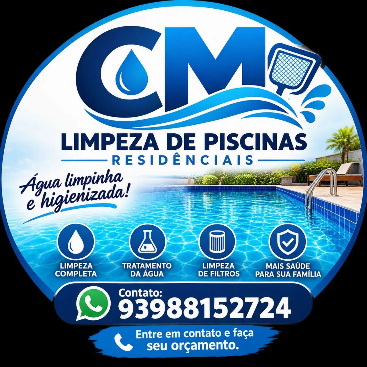 Serviço de Limpeza de piscinas 