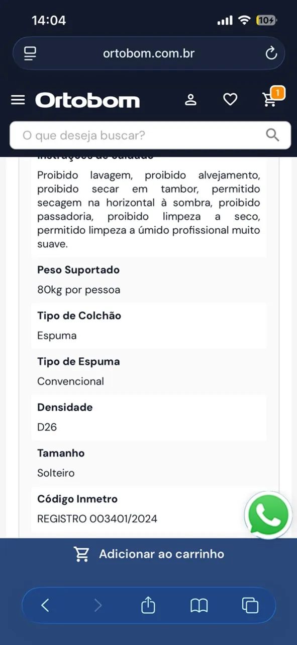 Colchão Solteiro Ortobom - Foto 2