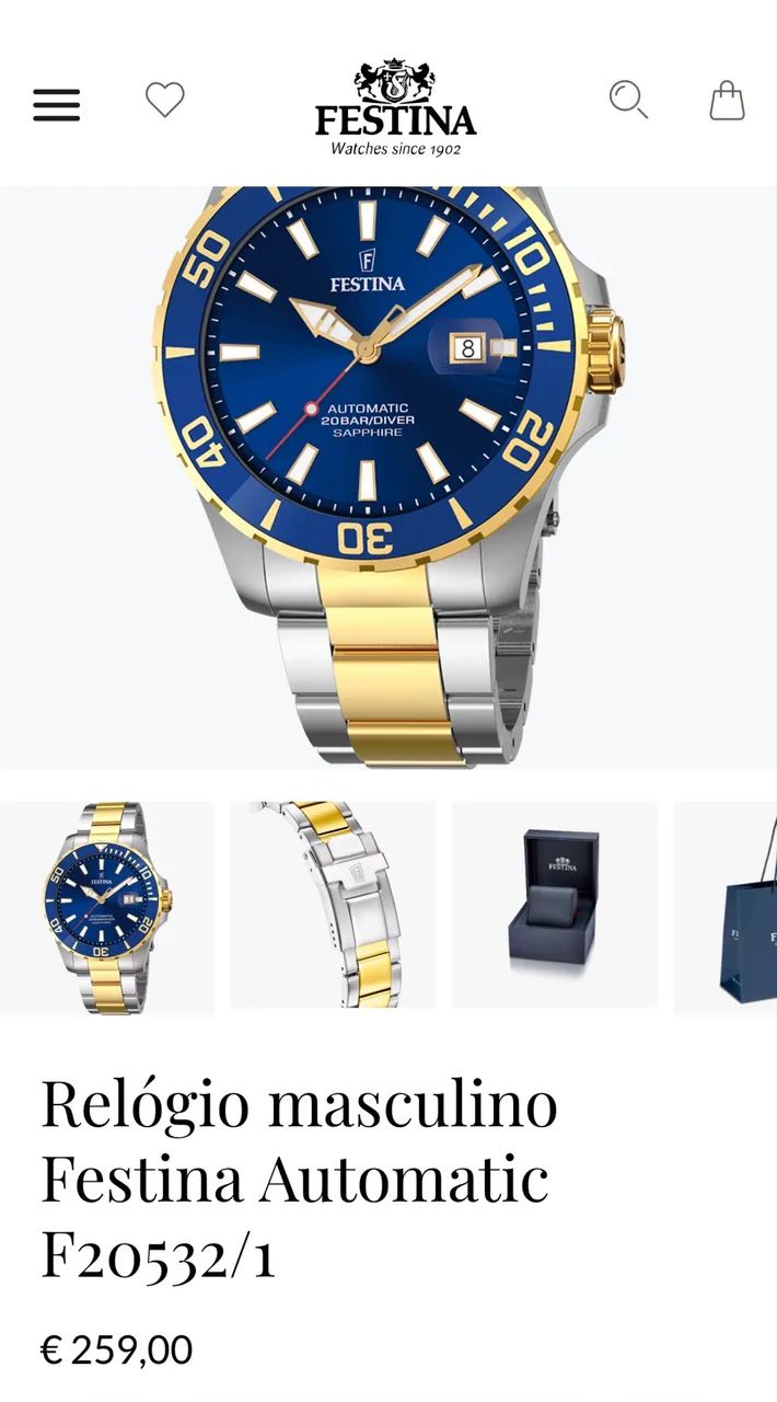 Relógio masculino Festina Automatic - Importado Europa - Foto 5