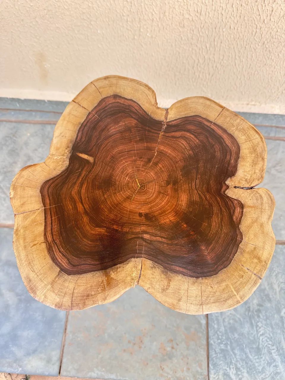 Mesa Lateral Madeira Artesanal - Foto 3