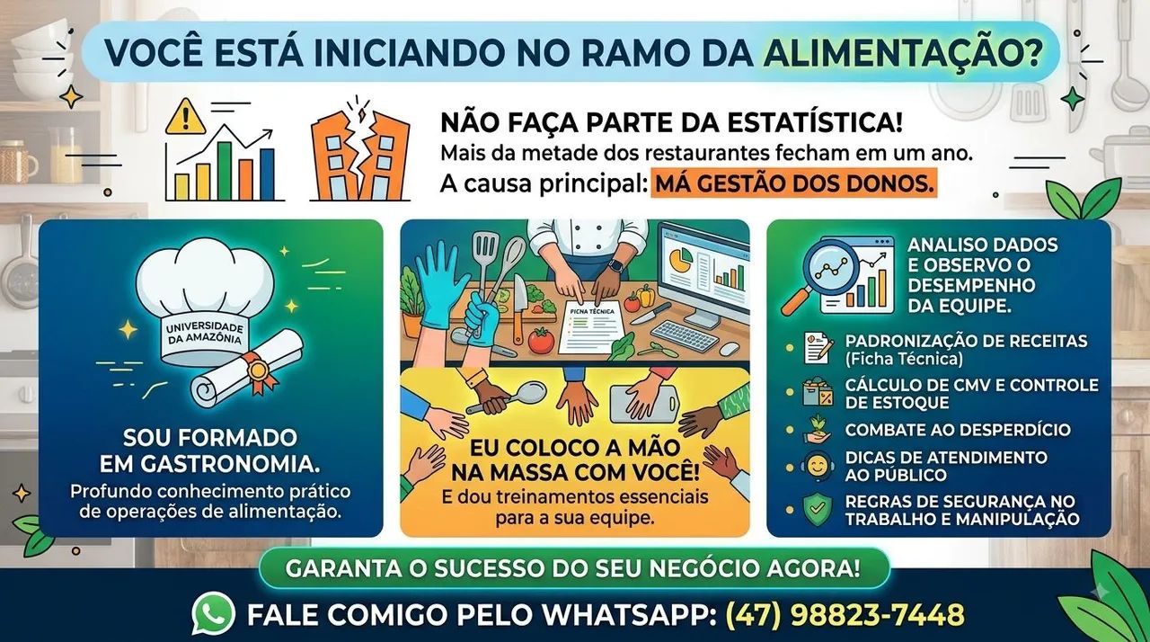 Consultoria de empreendimentos do ramo da alimentação