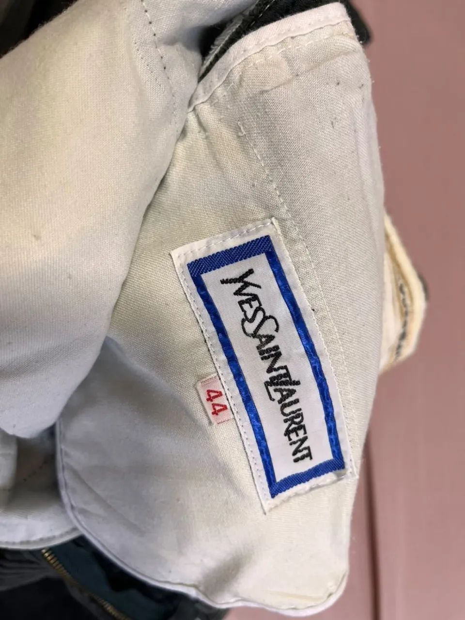 Calça vintage Yves Saint Laurent veludo canelado 38 - Foto 3