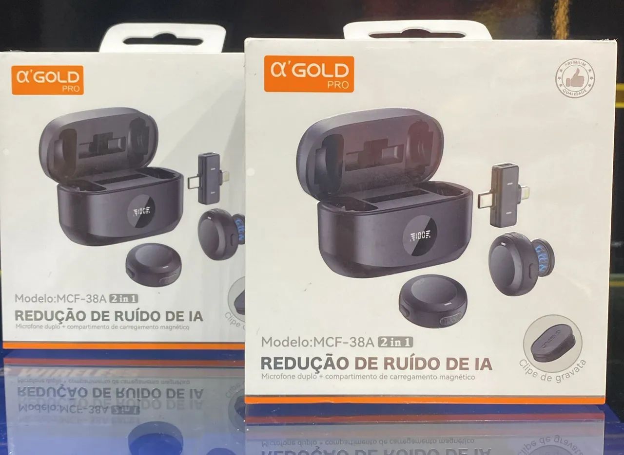 Microfone de lapela Duplo  MCF - 38A