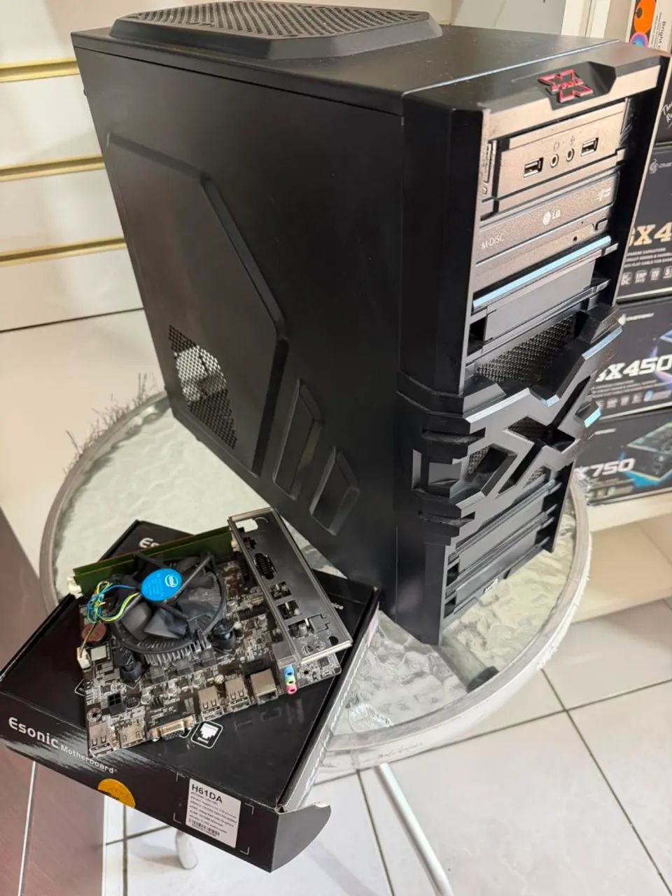 Placa Mãe COMPLETA c/ Gabinete Gamer Seminovo  - Foto 5