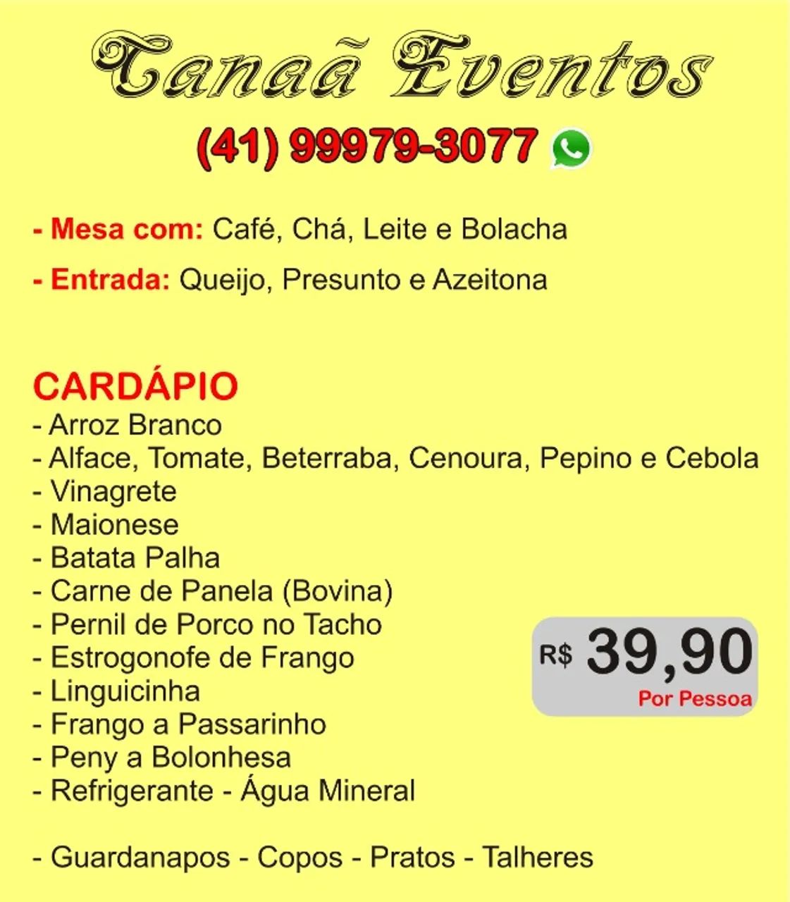 Buffet para Eventos