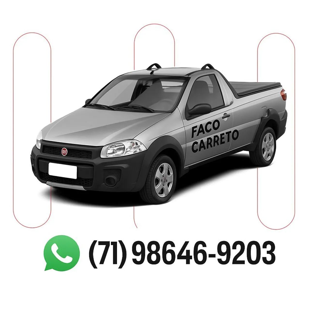 É carreto ,chama no ZAP!