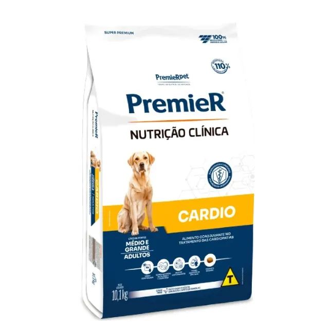 Ração Premier Nutrição Clínica Cardio Cães Adultos Porte Médio e Grande 10,1 kg