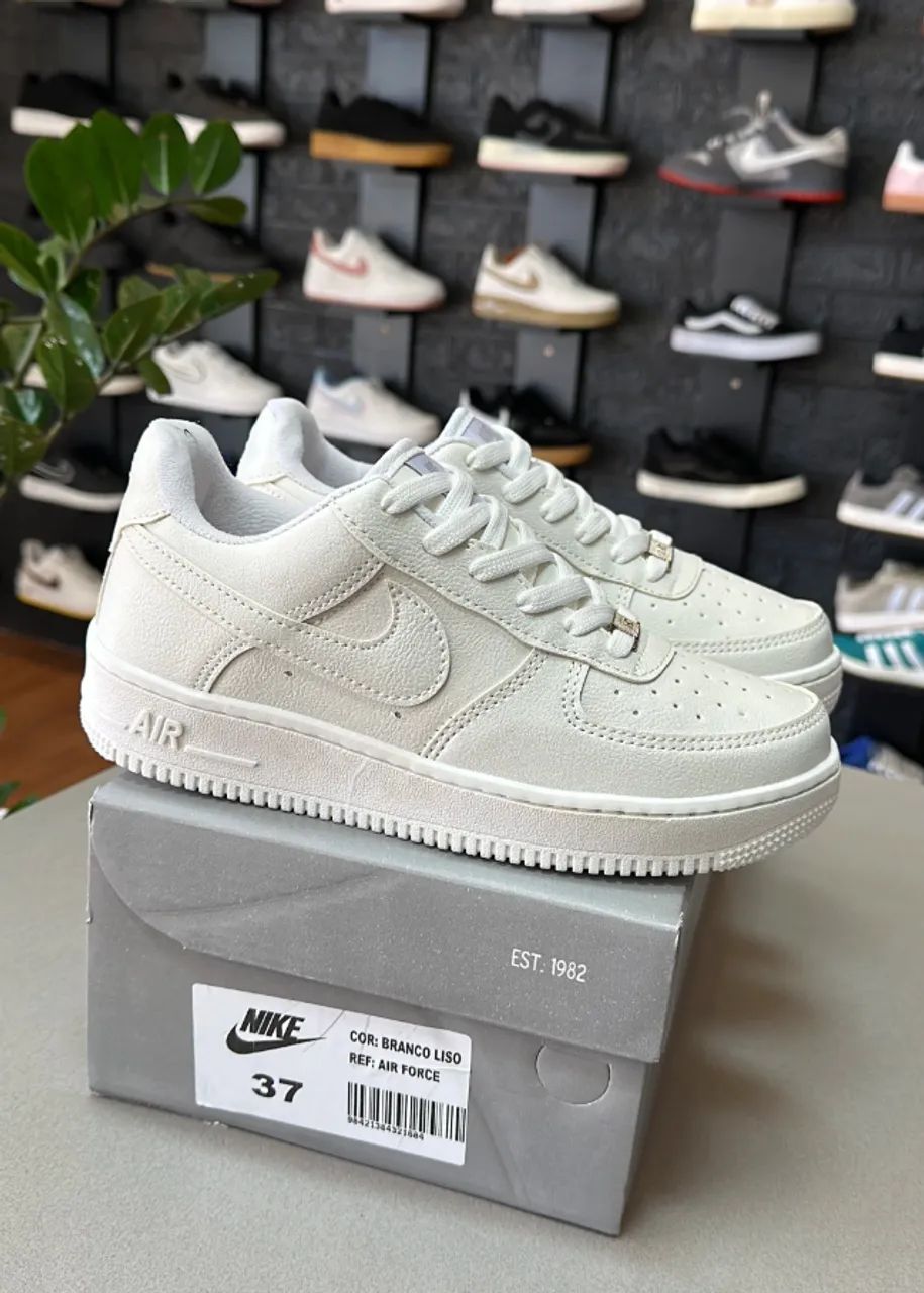 Nike Air Force Branco Masculino Luxo