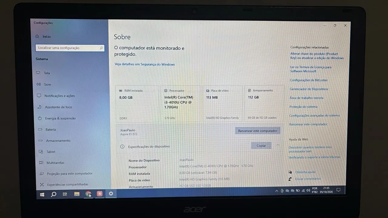 Notebook Acer  - Foto 4
