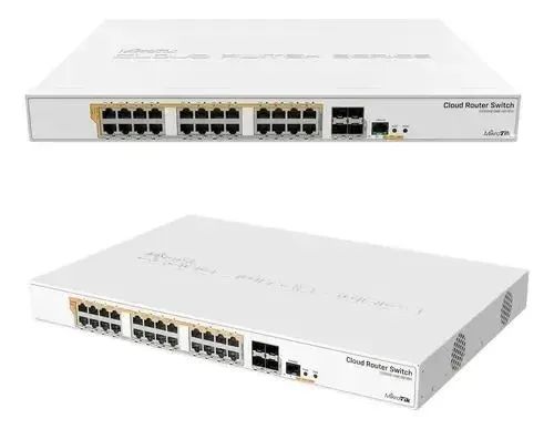 Switch Mikrotik Crs328-24p-4s+rm Novo