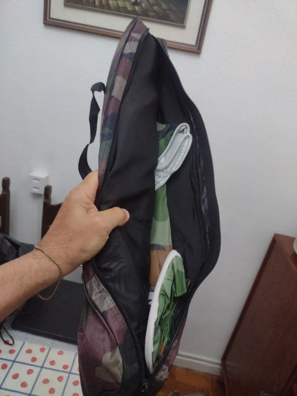 Barraca camping camuflada com lona/ kit novo em Teresópolis  - Foto 2