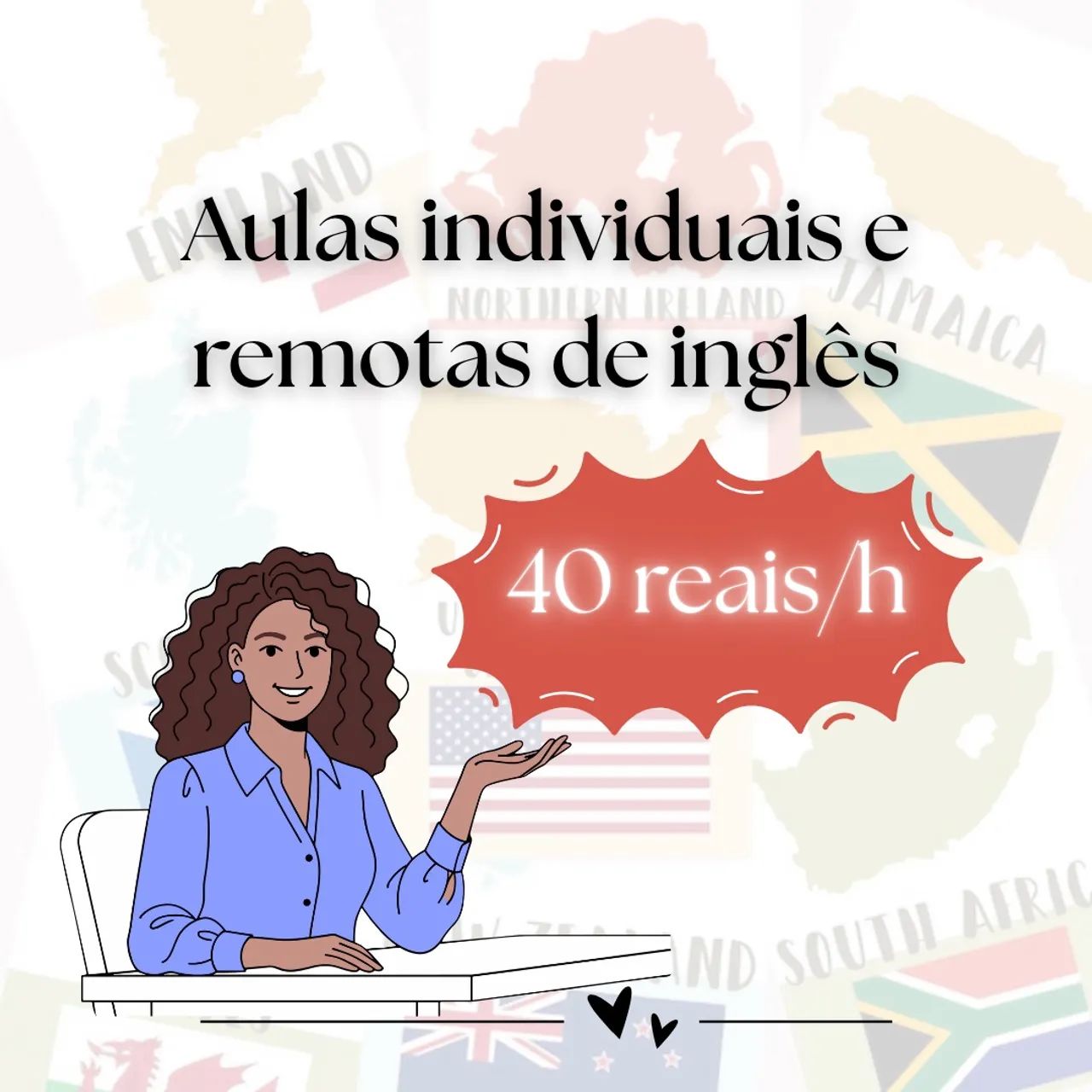 Aula particular e remota de inglês