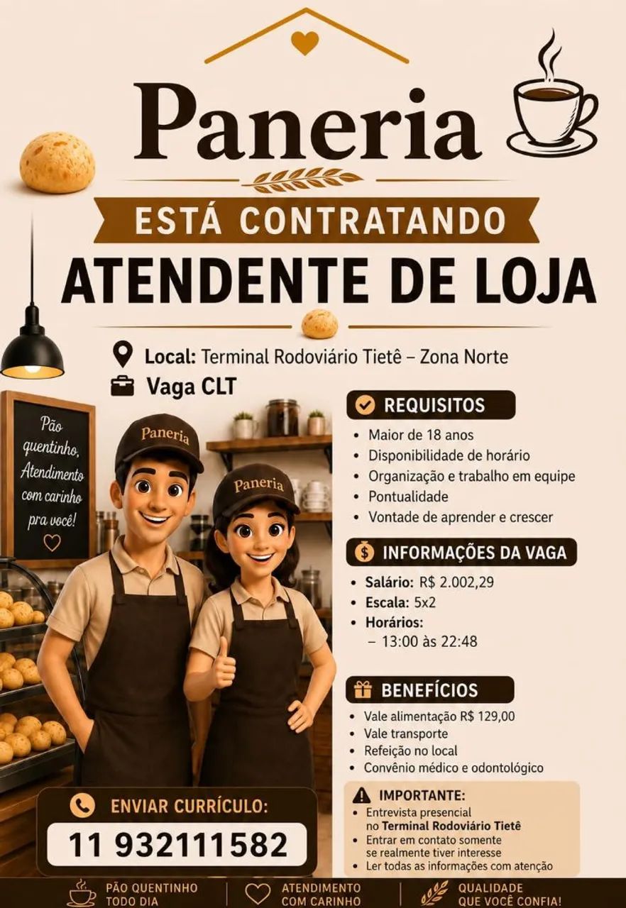 Vagas de emprego 