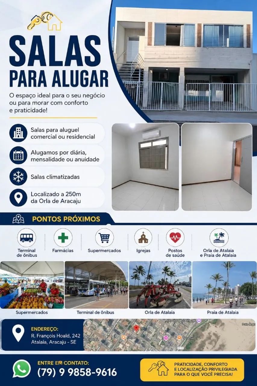 Salas para alugar 