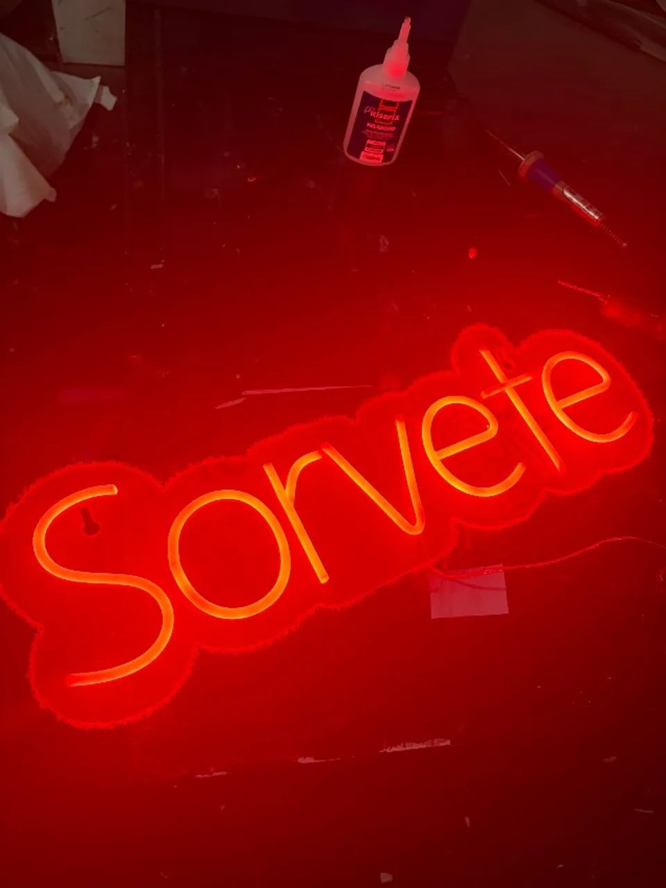 Letreiro sorvete em led neon - Foto 3