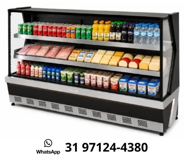 Balcão Refrigerado 1,85M Preto Polar