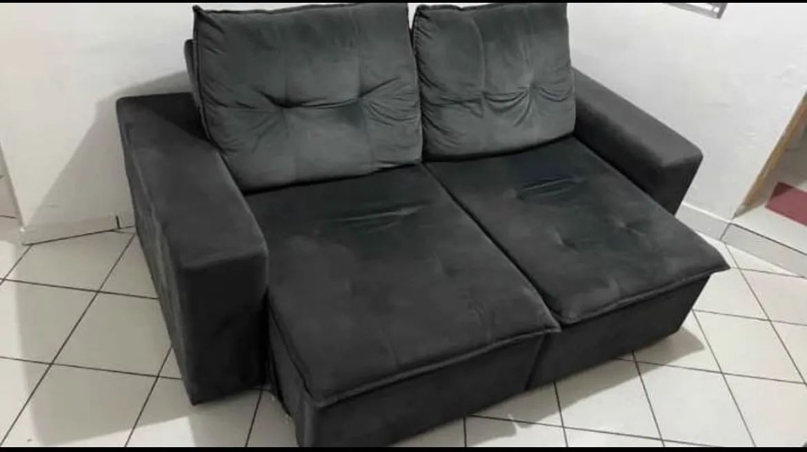 Sofá retrátil e reclinável 2m 