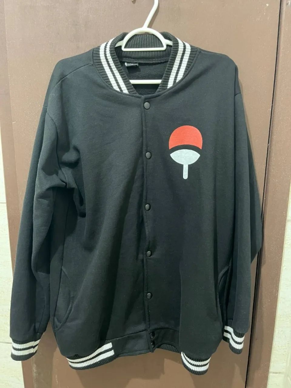 Jaqueta Colegial Com Estampa Uchiha