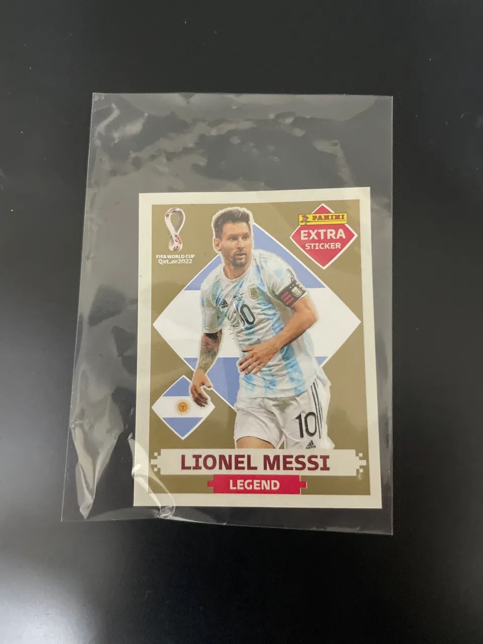 Figurinha messi legend OURO