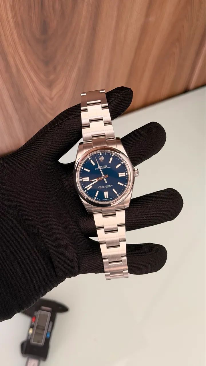 Rolex Oyster Perpetual 41mm Med Blue