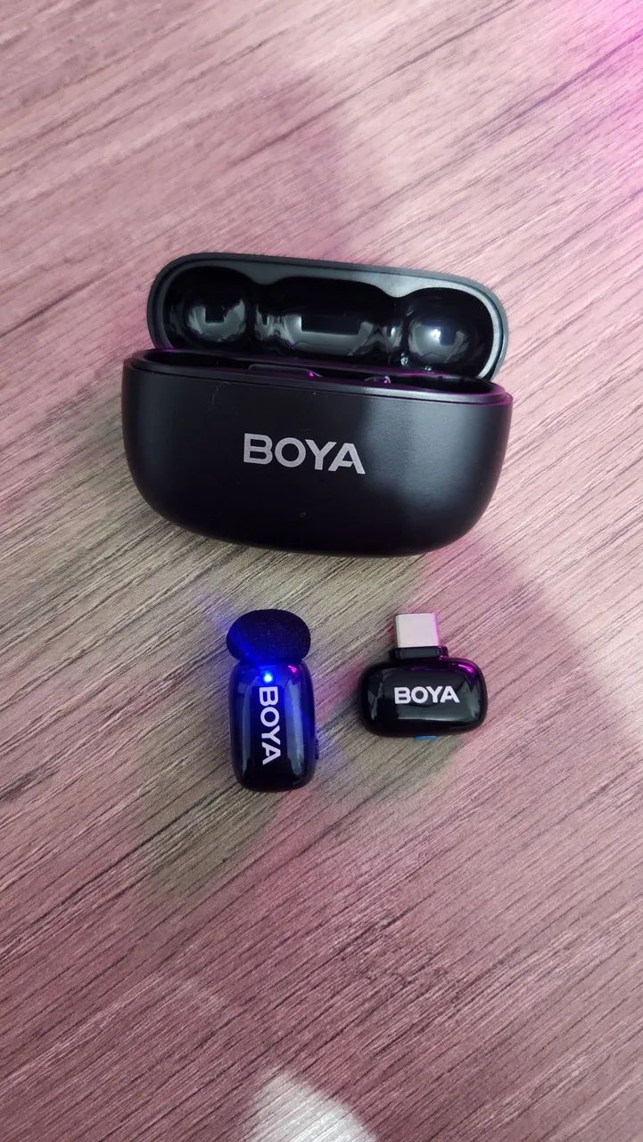 Microfone de Lapela Boya Mini Sem Fio
