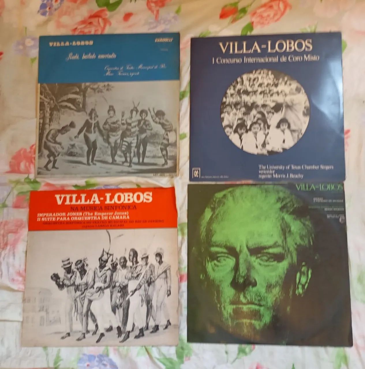 Lote 4 discos maestro Heitor villa-lobos