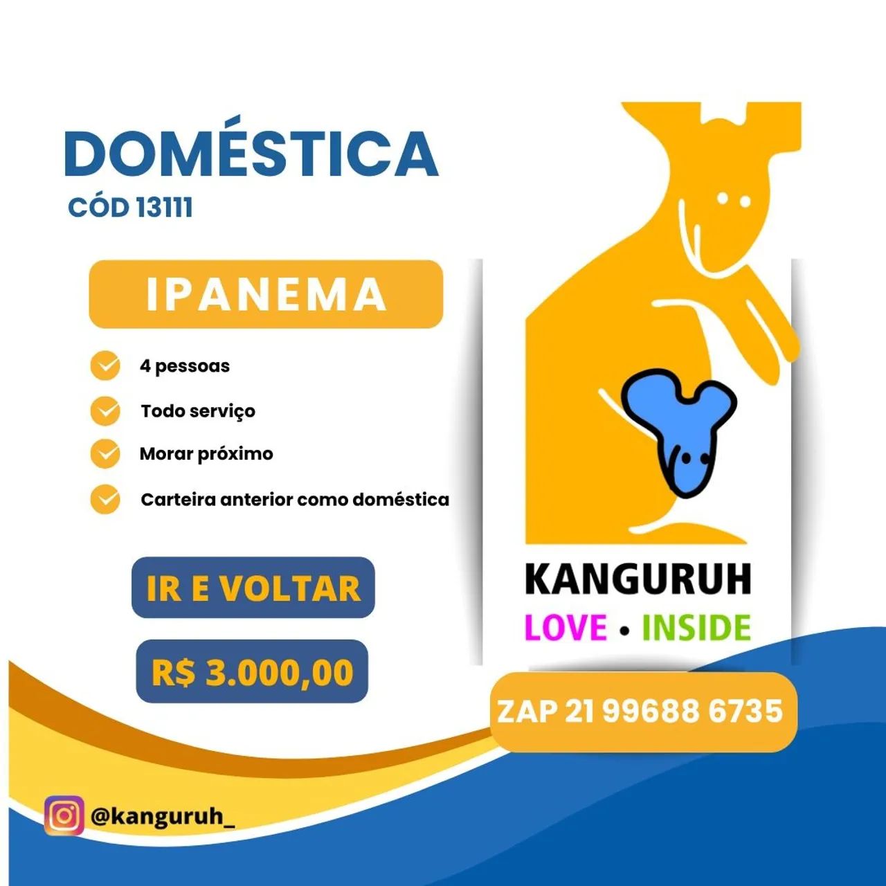 Doméstica ir e voltar, a partir de R$ 3.000,00 - Foto 3