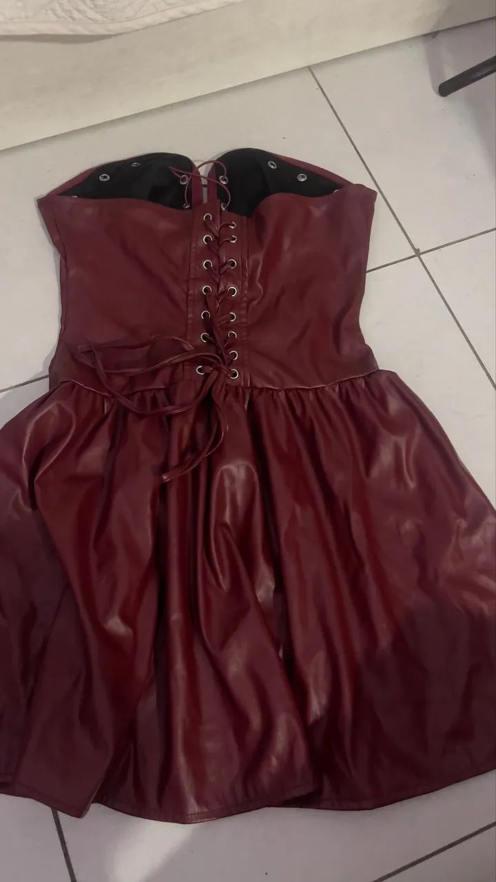 Vestido vinho - tamanho M - Foto 2