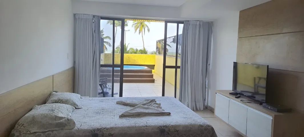 Apartamento mobiliado 1 quarto frente mar