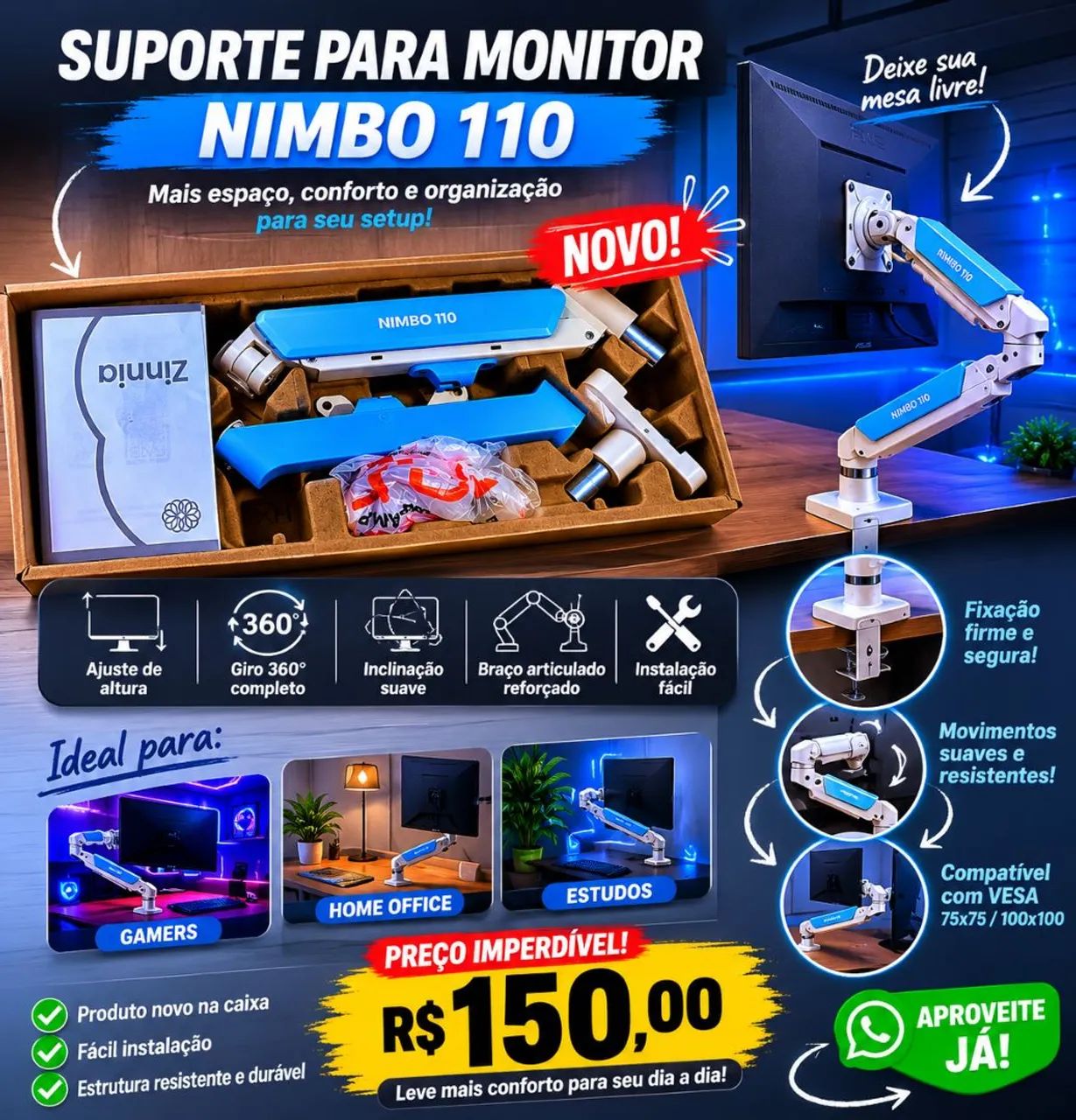 Suporte articulado 
