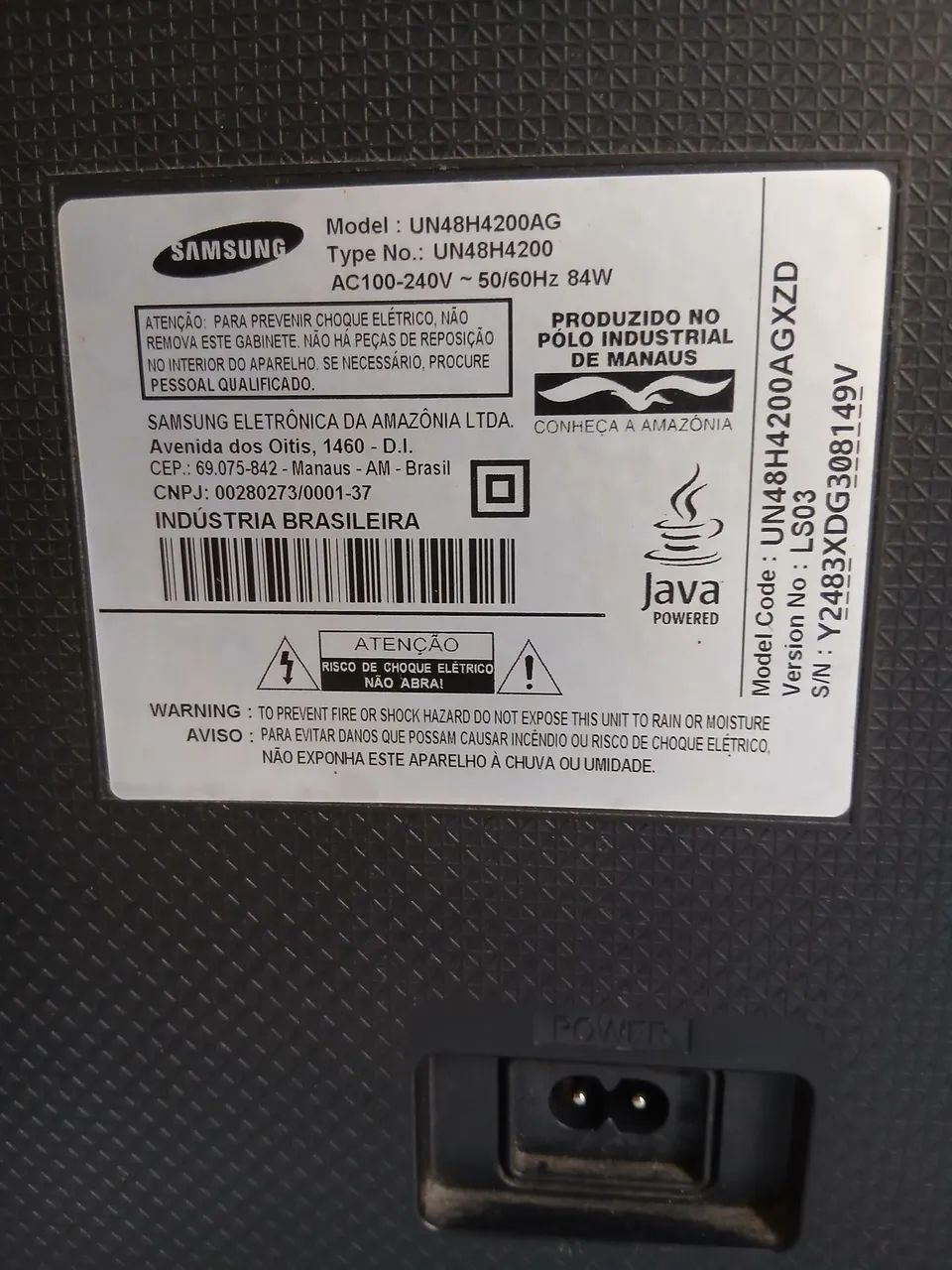 TV Samsung 48 polegadas: para retirada da placa. - Foto 2