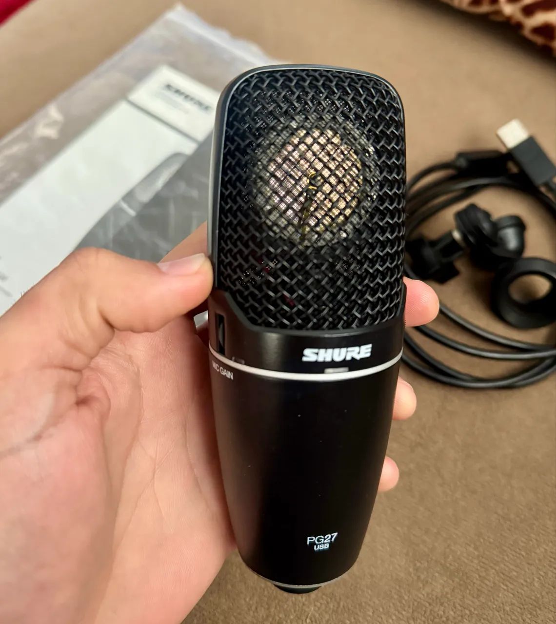 Microfone condensador Shure PG27 usb - Foto 3
