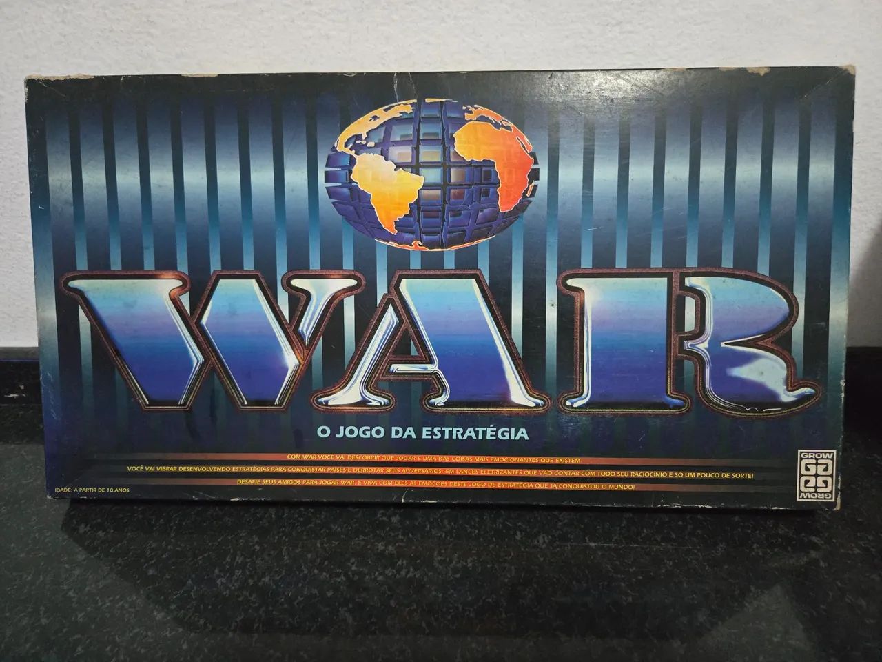 Jogo War Clássico Antigo (Grow) - Década de 90