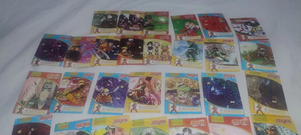Lote 35 Cartas Brilhantes Naruto Raro  - Foto 3